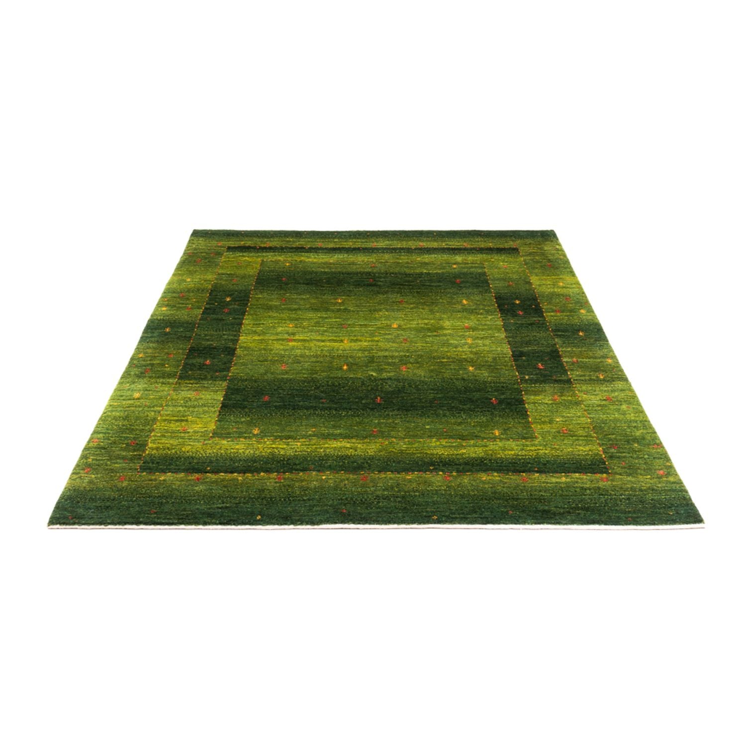 Gabbeh Tæppe - Loribaft Persisk - 200 x 150 cm - grøn