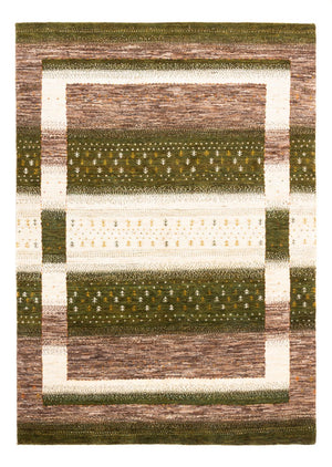 Gabbeh Tæppe - Loribaft Persisk - 203 x 147 cm - natur
