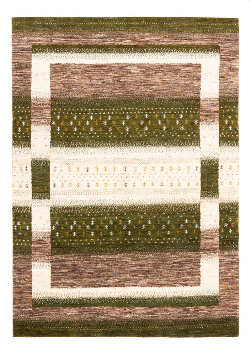 Gabbeh Tæppe - Loribaft Persisk - 203 x 147 cm - natur