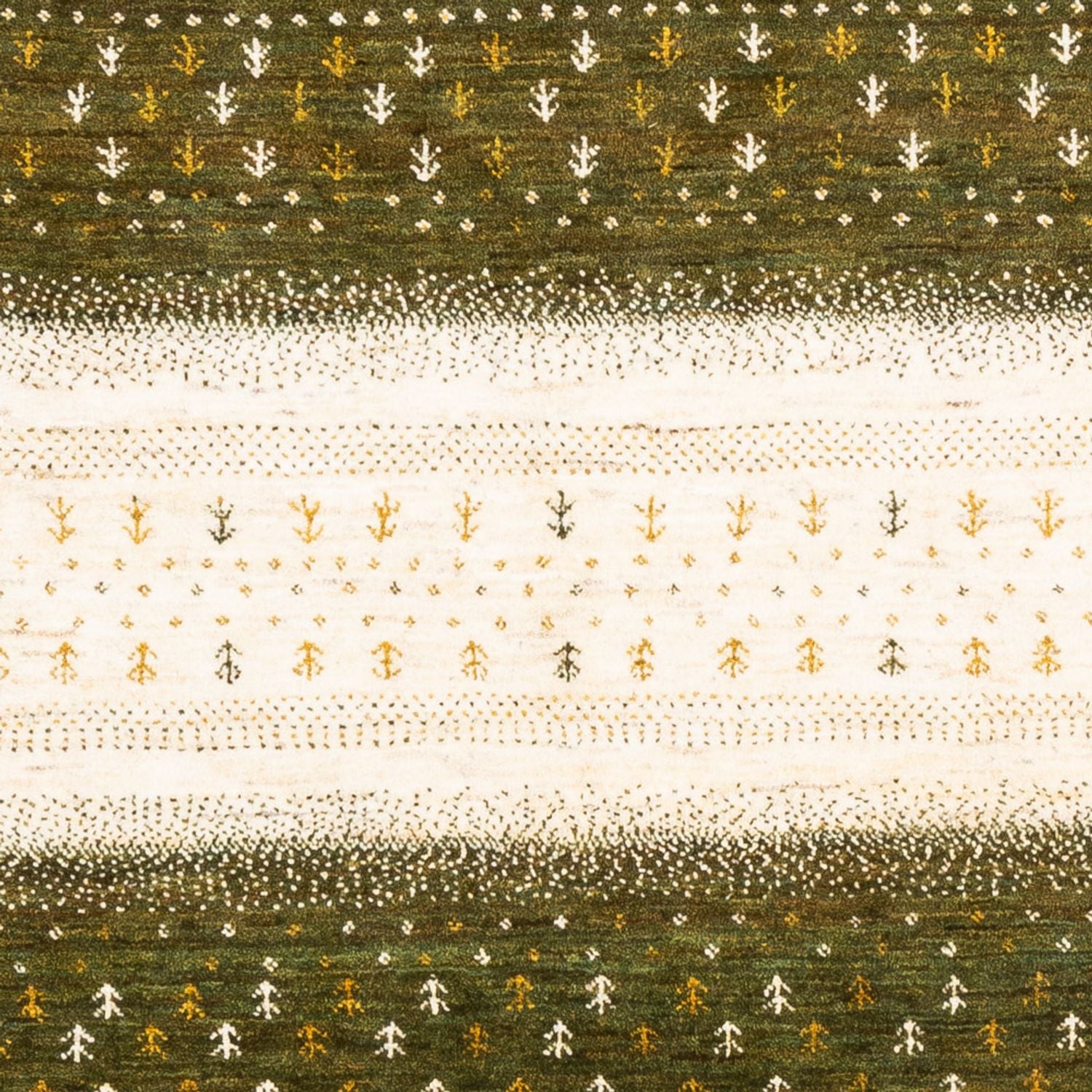 Gabbeh Tæppe - Loribaft Persisk - 203 x 147 cm - natur