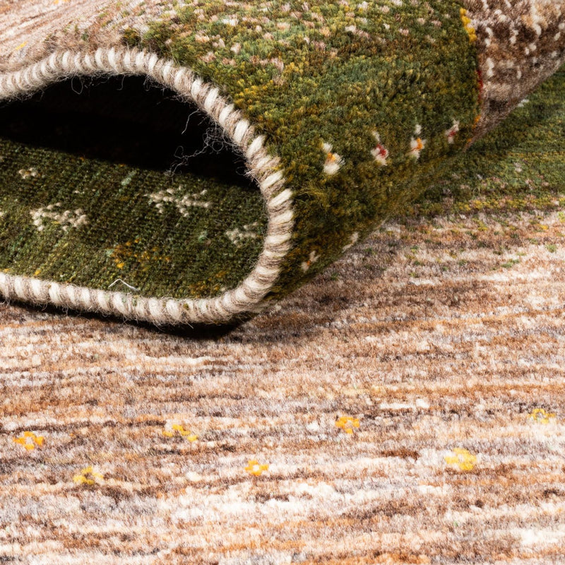 Gabbeh Tæppe - Loribaft Persisk - 203 x 147 cm - natur