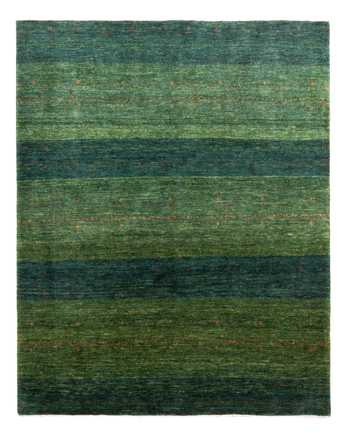 Gabbeh Tæppe - Loribaft Persisk - 191 x 152 cm - grøn