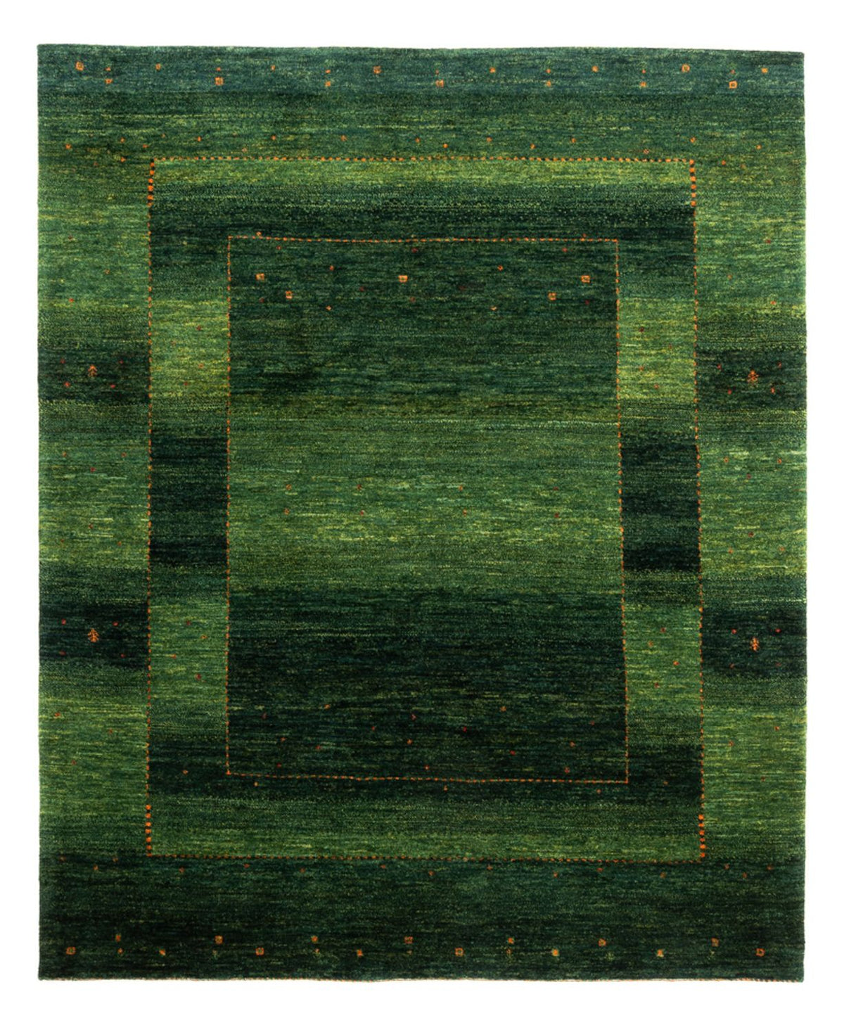Gabbeh Tæppe - Loribaft Persisk - 184 x 154 cm - grøn