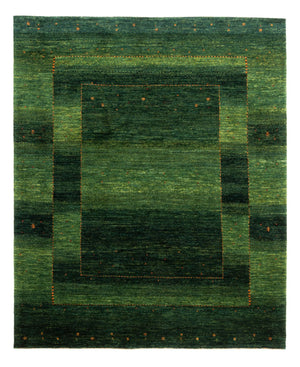 Gabbeh Tæppe - Loribaft Persisk - 184 x 154 cm - grøn