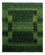 Gabbeh Tæppe - Loribaft Persisk - 184 x 154 cm - grøn