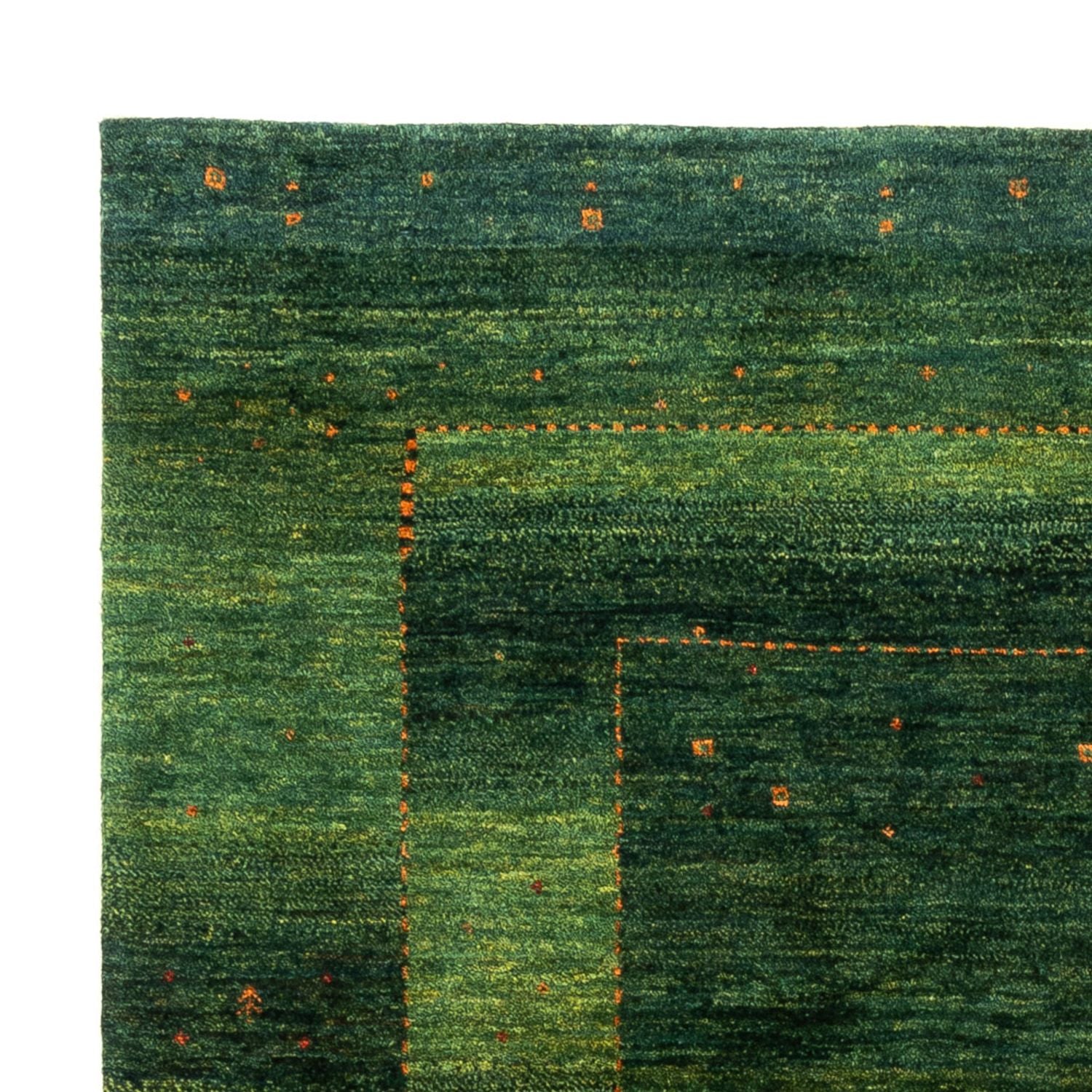 Gabbeh Tæppe - Loribaft Persisk - 184 x 154 cm - grøn