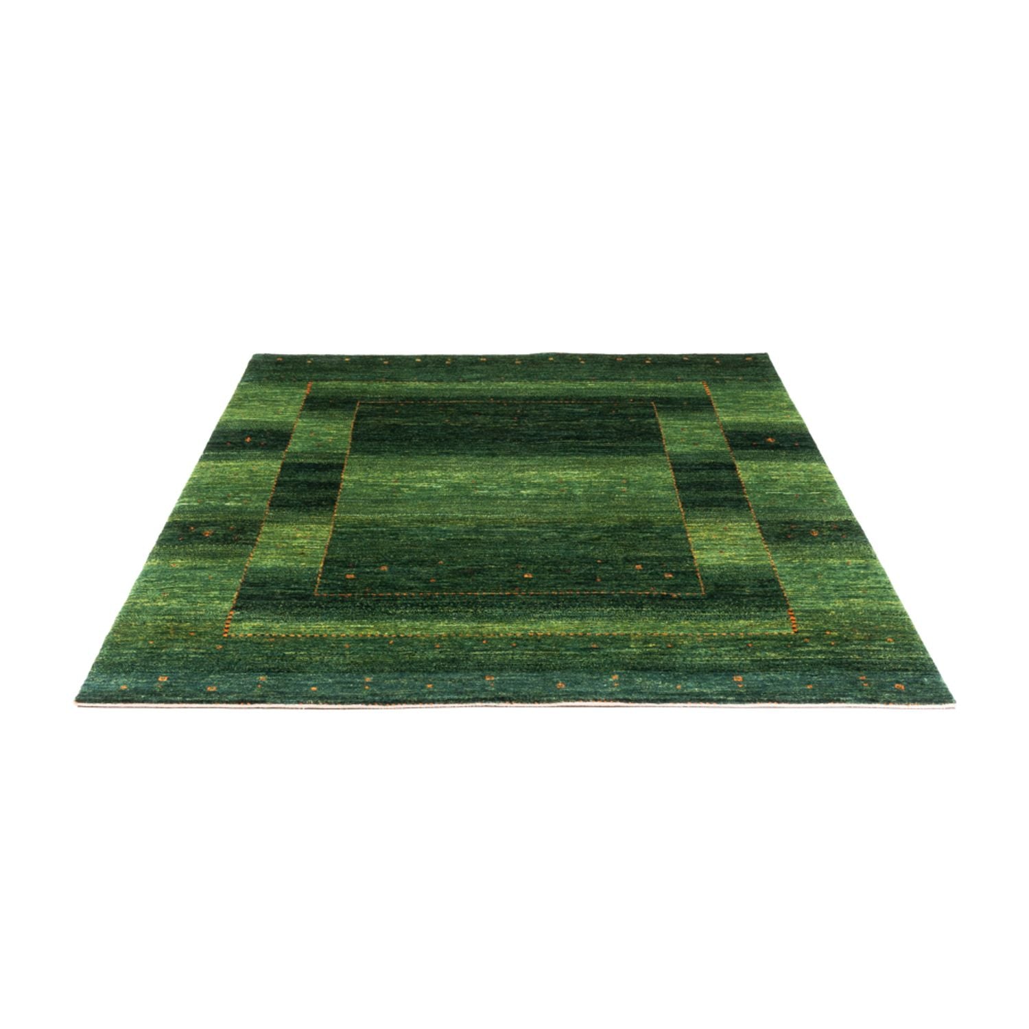 Gabbeh Tæppe - Loribaft Persisk - 184 x 154 cm - grøn