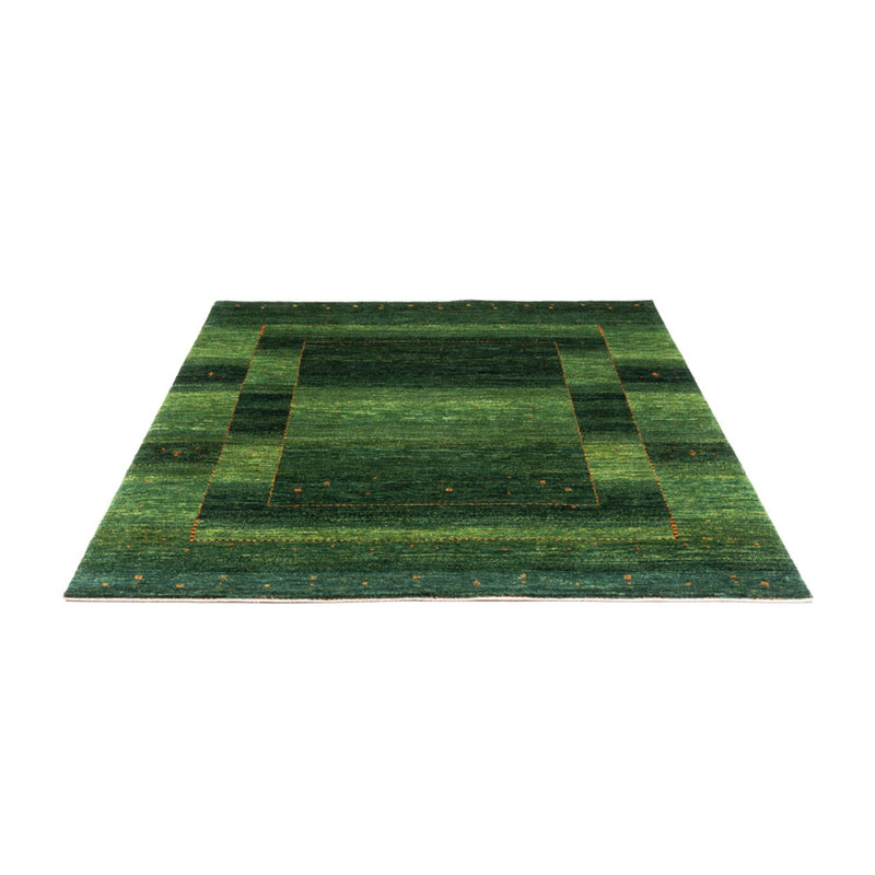 Gabbeh Tæppe - Loribaft Persisk - 184 x 154 cm - grøn
