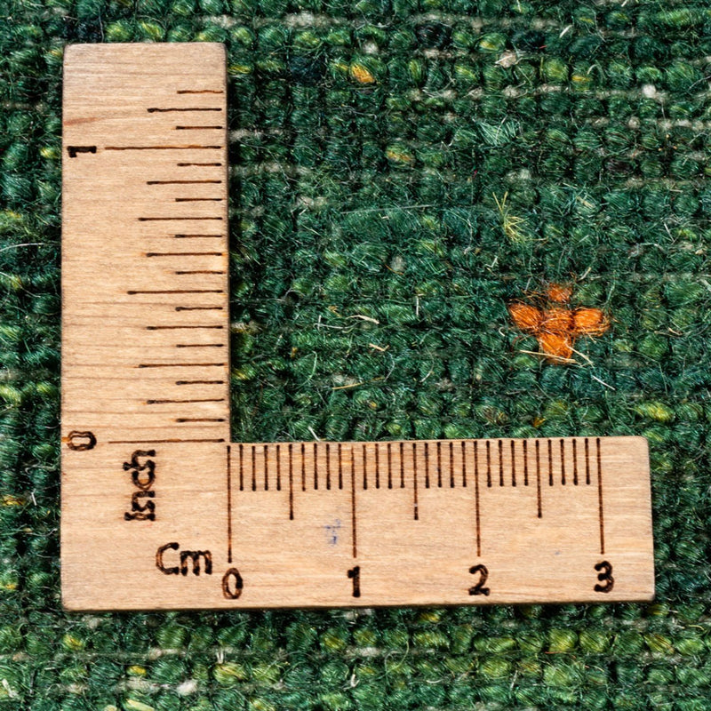 Gabbeh Tæppe - Loribaft Persisk - 184 x 154 cm - grøn