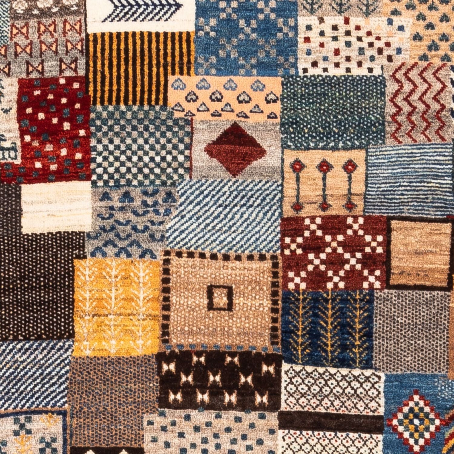 Gabbeh Tæppe - Loribaft Persisk - Royal - 162 x 107 cm - flerfarvet