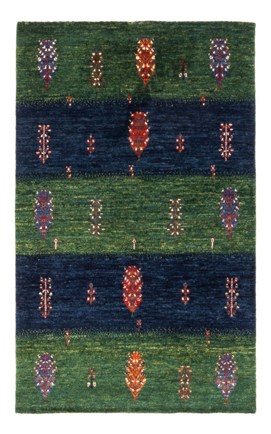 Gabbeh Tæppe - Loribaft Persisk - Royal - 133 x 83 cm - flerfarvet