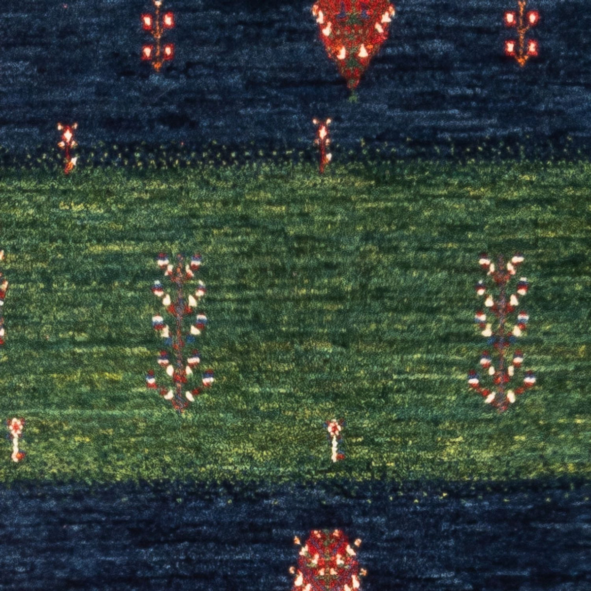 Gabbeh Tæppe - Loribaft Persisk - Royal - 133 x 83 cm - flerfarvet