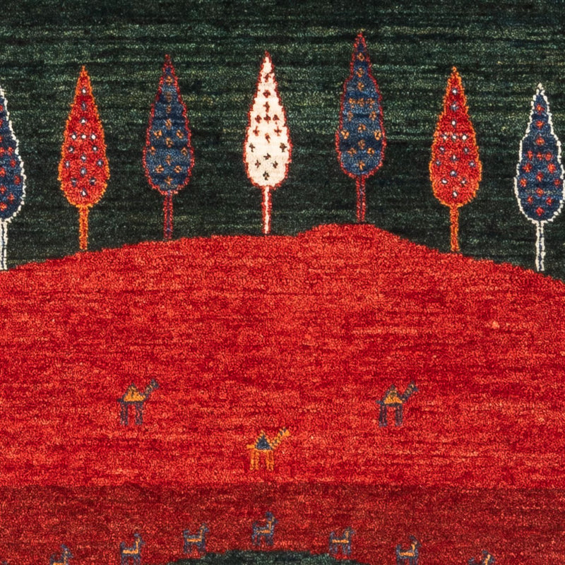 Gabbeh Tæppe - Loribaft Persisk - Royal - 126 x 86 cm - flerfarvet