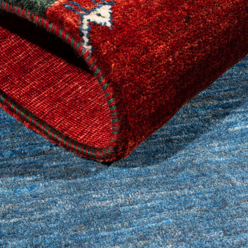 Gabbeh Tæppe - Loribaft Persisk - Royal - 126 x 86 cm - flerfarvet