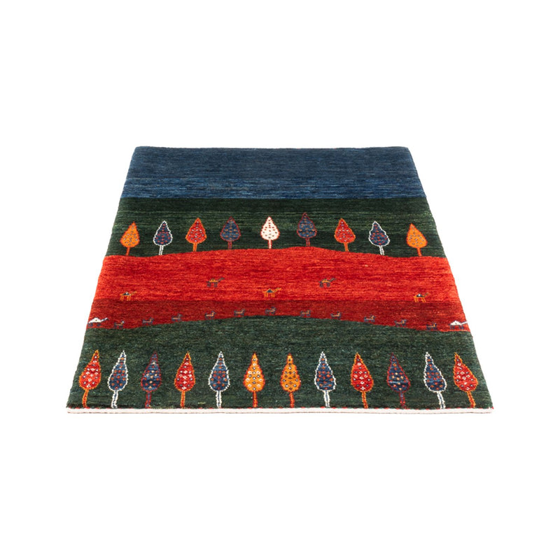 Gabbeh Tæppe - Loribaft Persisk - Royal - 126 x 86 cm - flerfarvet
