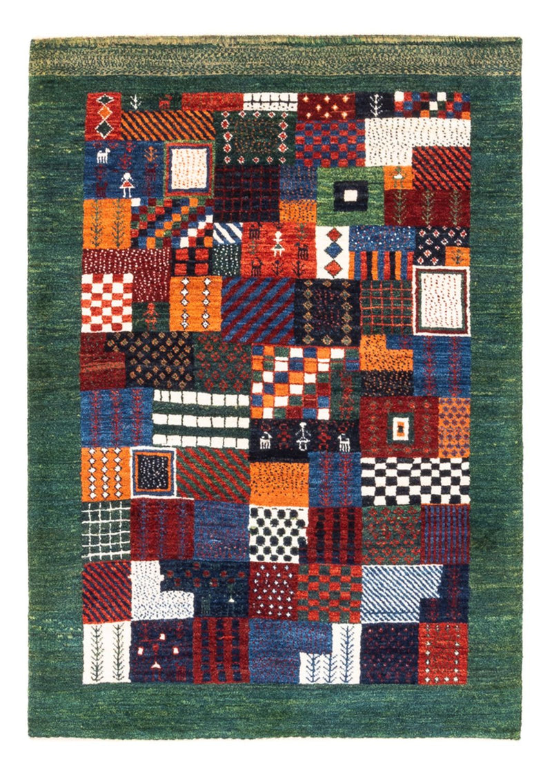 Gabbeh Tæppe - Loribaft Persisk - Royal - 118 x 83 cm - flerfarvet
