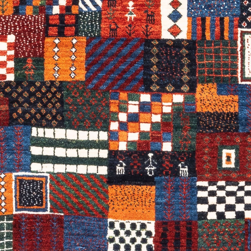 Gabbeh Tæppe - Loribaft Persisk - Royal - 118 x 83 cm - flerfarvet