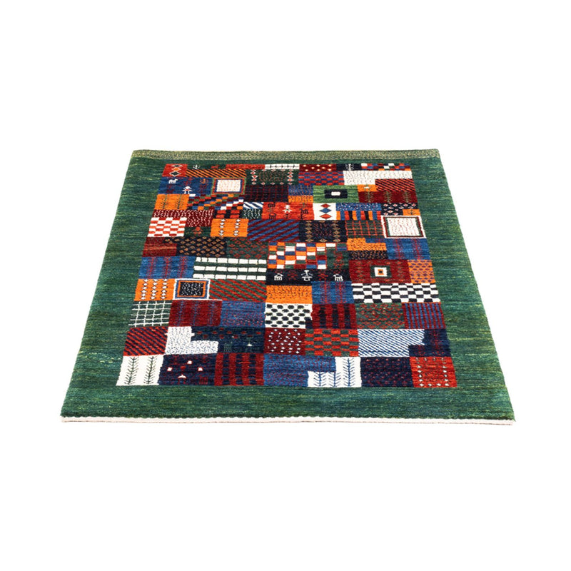 Gabbeh Tæppe - Loribaft Persisk - Royal - 118 x 83 cm - flerfarvet