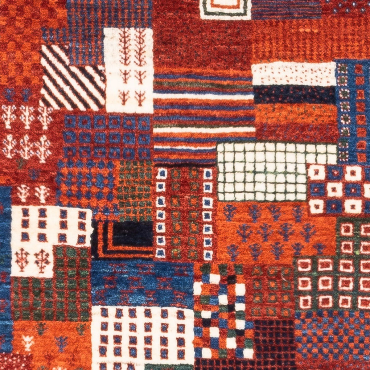 Gabbeh Tæppe - Loribaft Persisk - Royal - 123 x 80 cm - flerfarvet