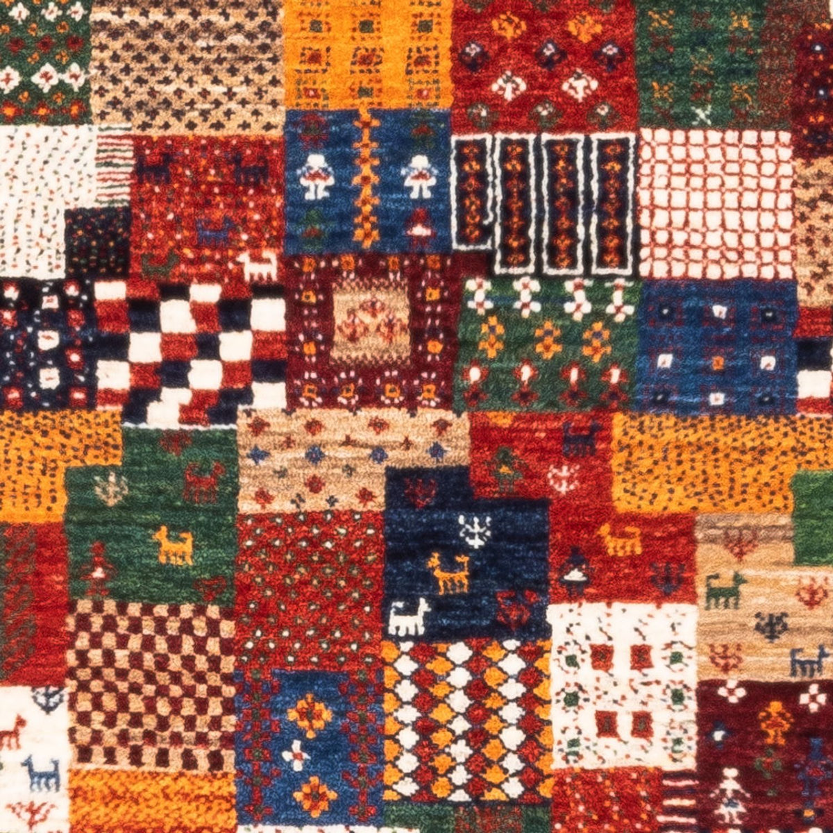 Gabbeh Tæppe - Loribaft Persisk - Royal - 128 x 80 cm - flerfarvet