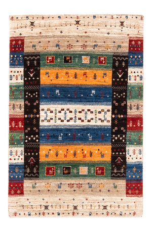 Gabbeh Tæppe - Loribaft Persisk - Royal - 124 x 83 cm - flerfarvet