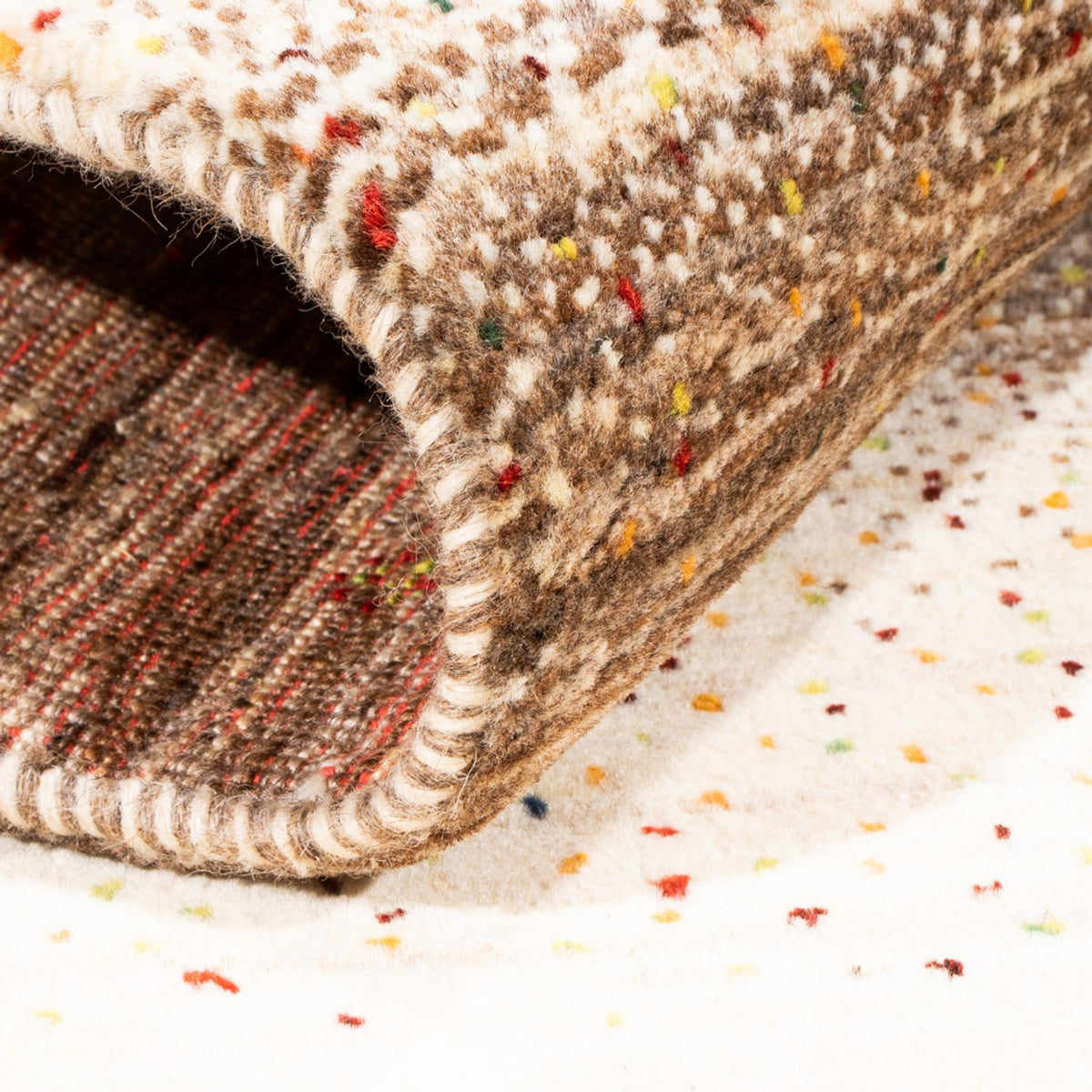 Gabbeh Tæppe - Loribaft Persisk - Royal - 121 x 82 cm - grå