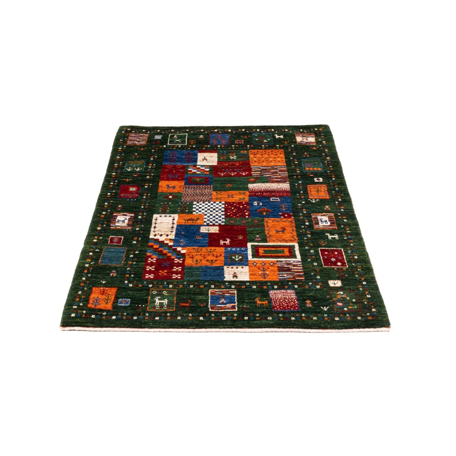 Gabbeh Tæppe - Loribaft Persisk - Royal - 126 x 81 cm - flerfarvet