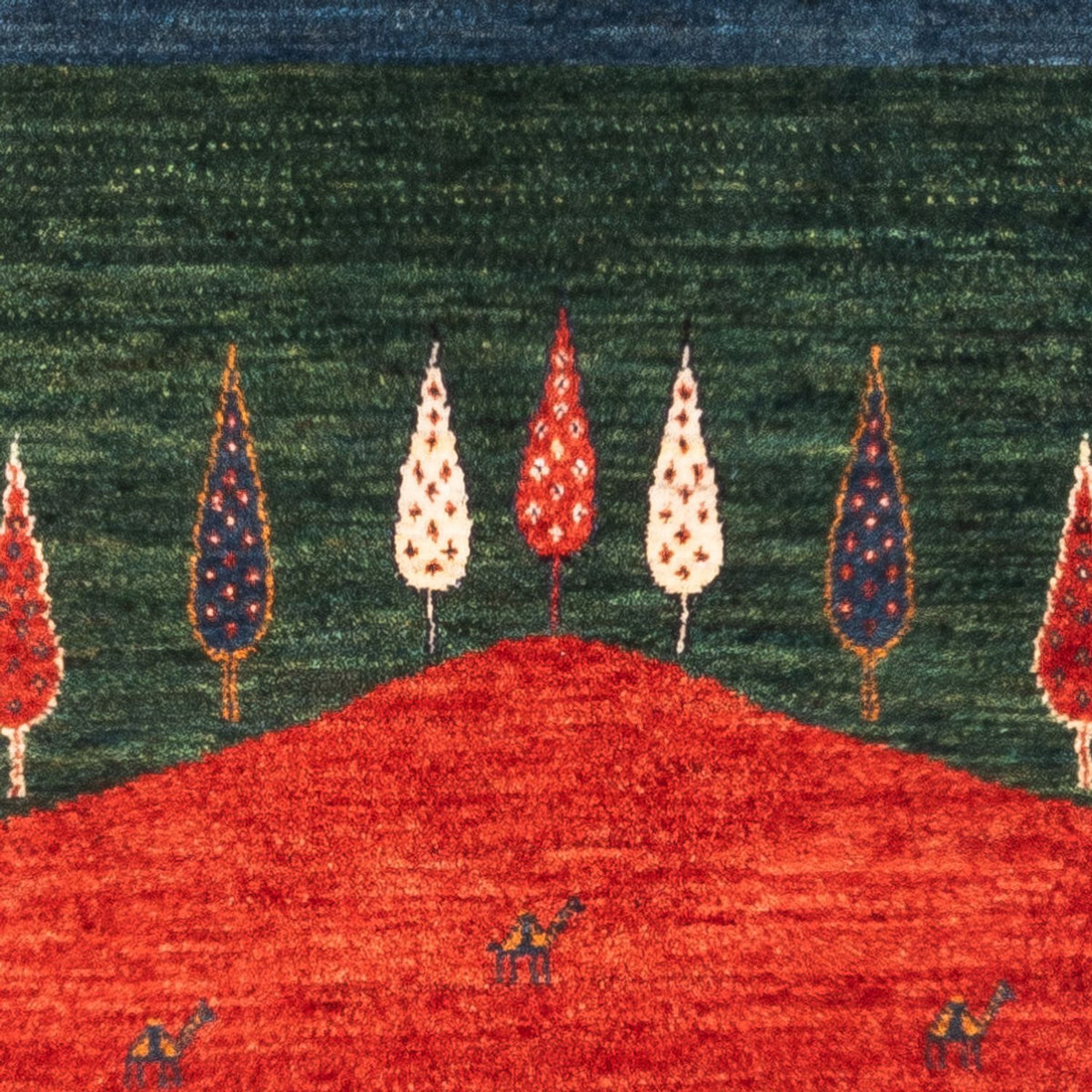 Gabbeh Tæppe - Loribaft Persisk - Royal - 126 x 82 cm - flerfarvet