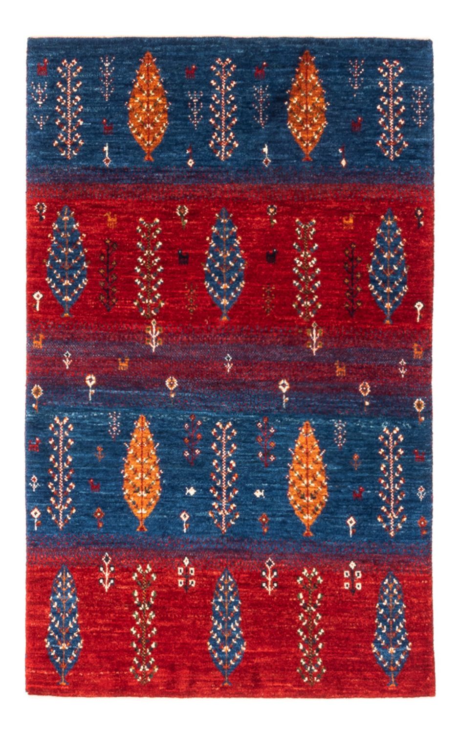 Gabbeh Tæppe - Loribaft Persisk - Royal - 130 x 82 cm - flerfarvet