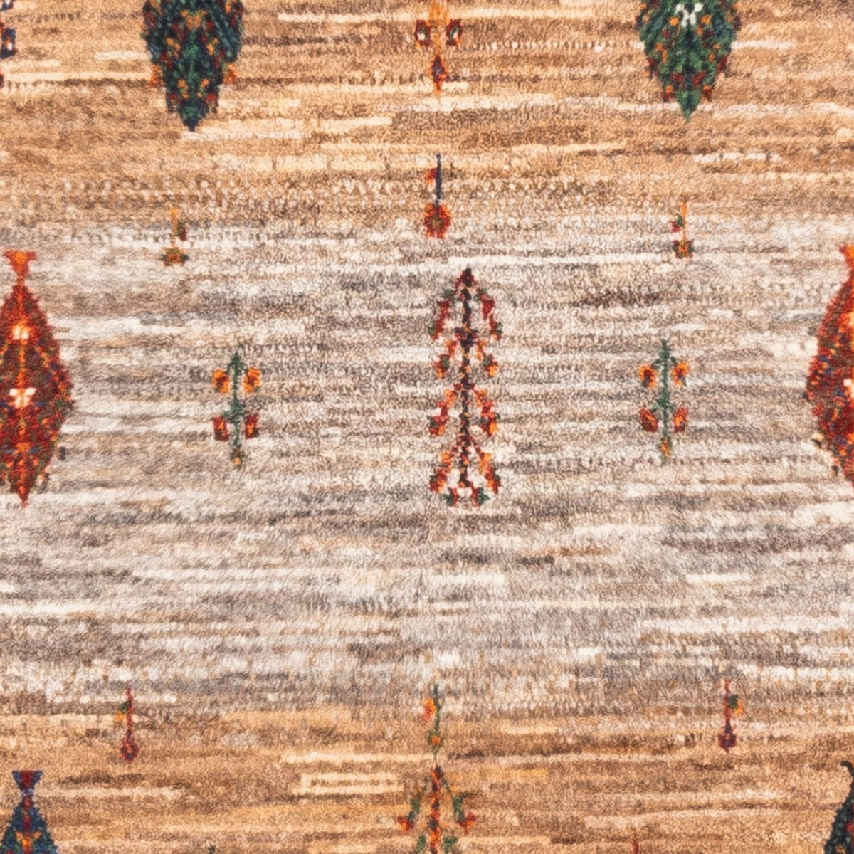 Gabbeh Tæppe - Loribaft Persisk - Royal - 125 x 85 cm - grå