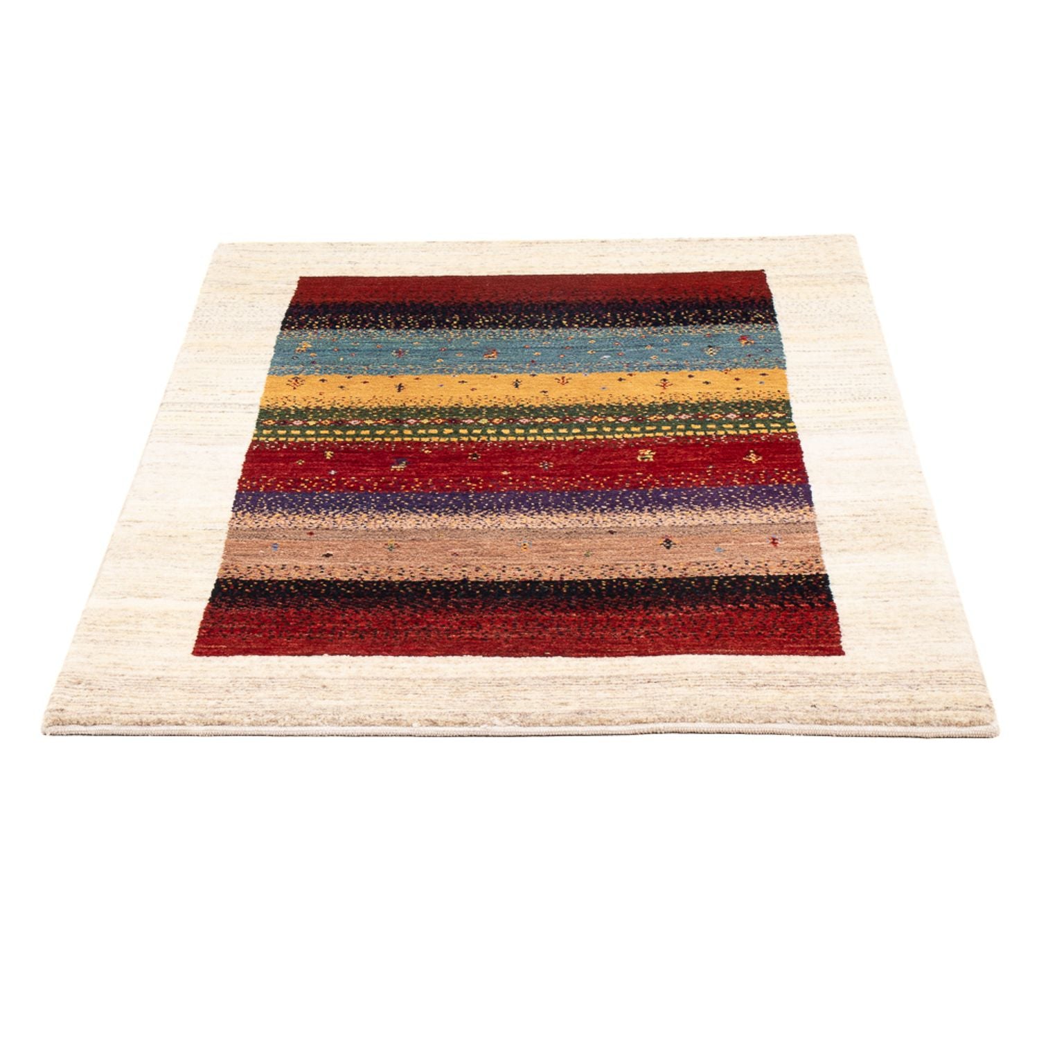 Gabbeh Tæppe - Loribaft Persisk - Royal - 130 x 85 cm - flerfarvet