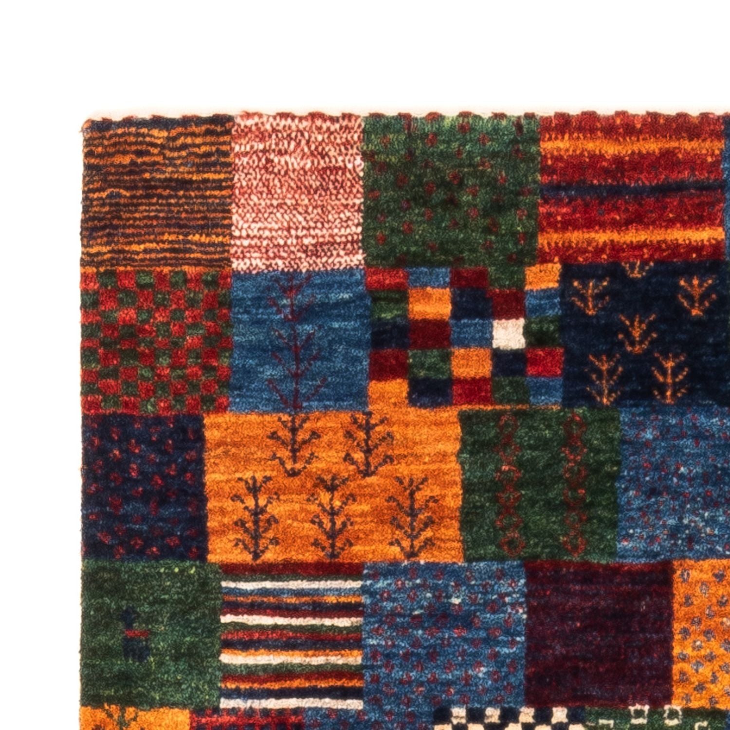 Gabbeh Tæppe - Loribaft Persisk - Royal - 128 x 84 cm - flerfarvet