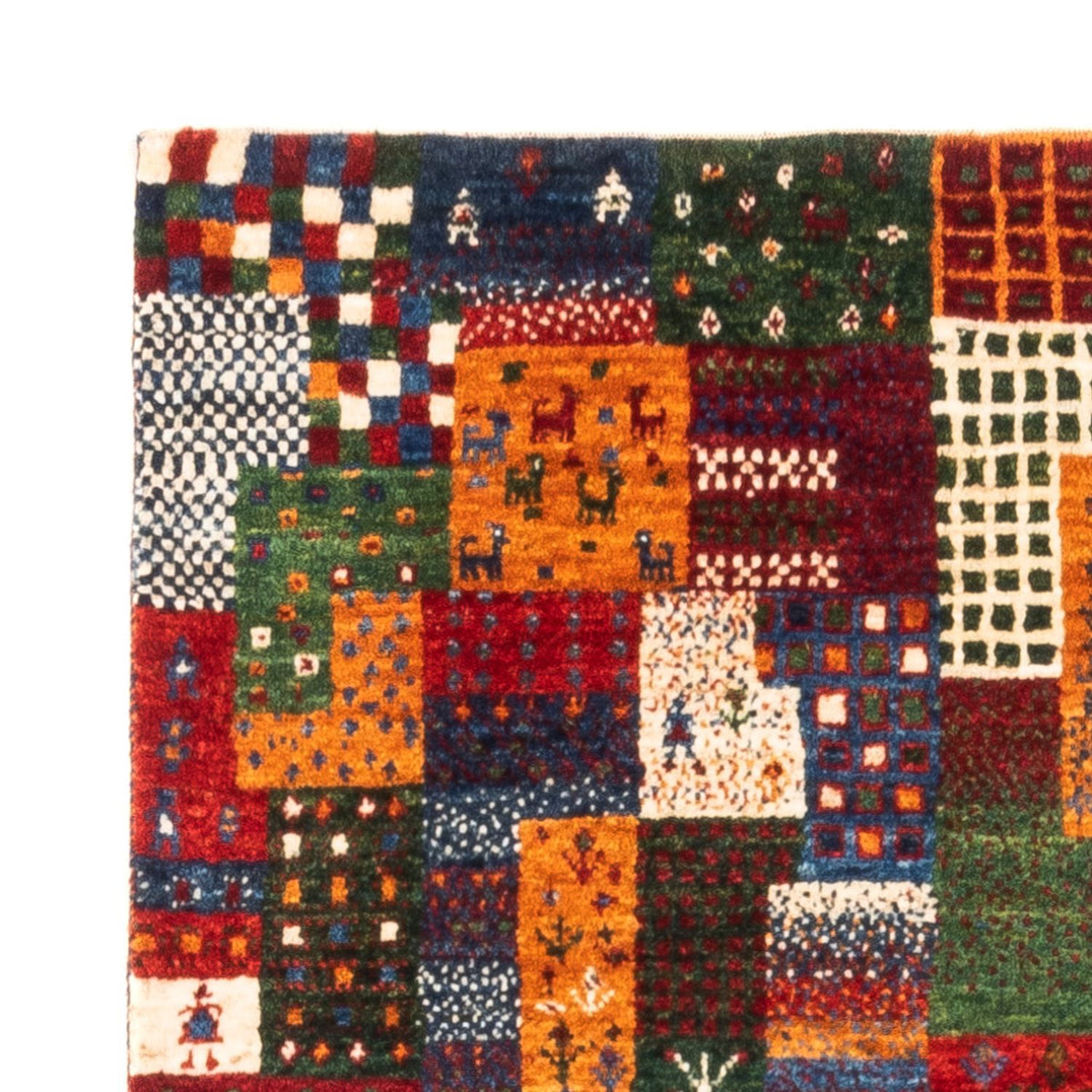 Gabbeh Tæppe - Loribaft Persisk - Royal - 134 x 85 cm - flerfarvet