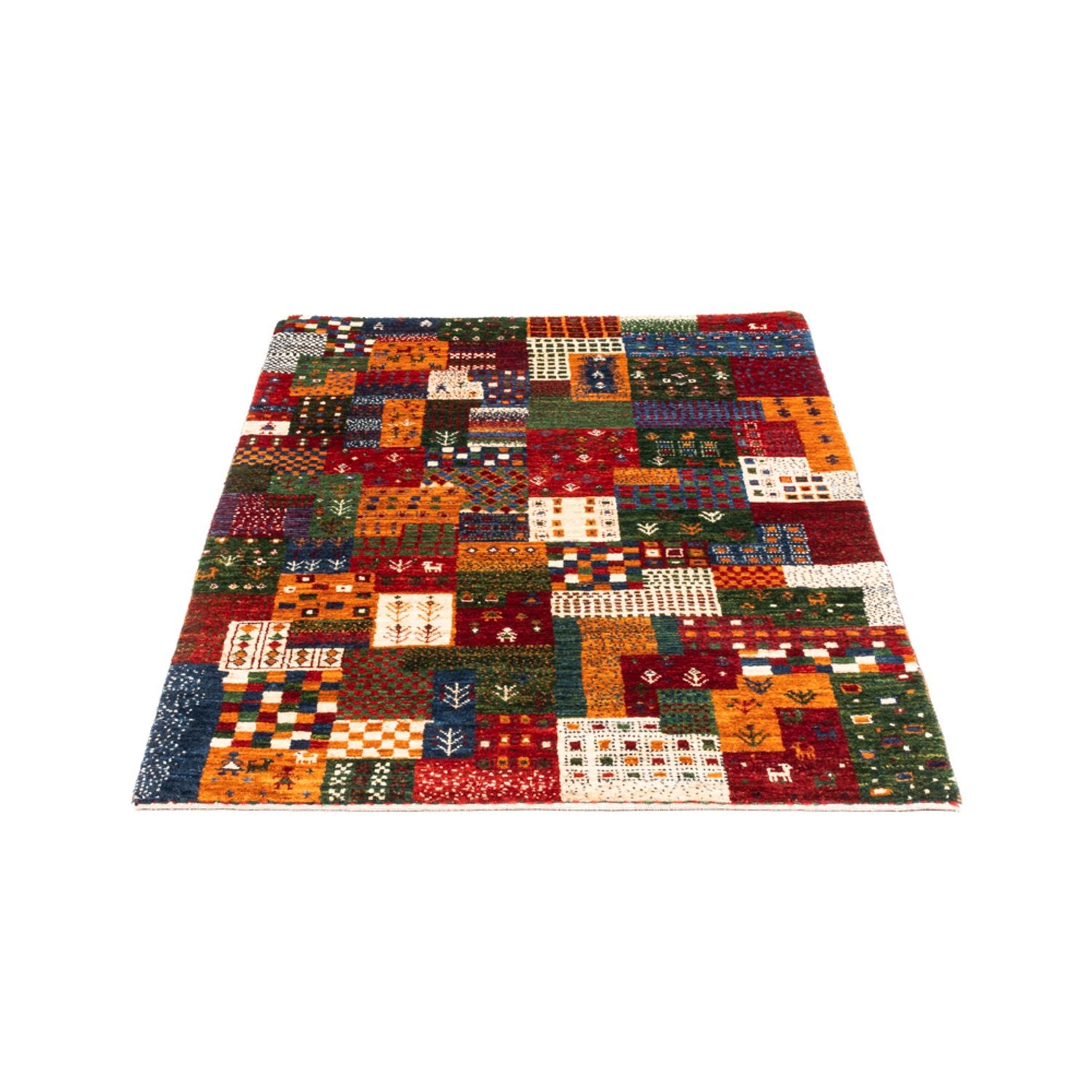 Gabbeh Tæppe - Loribaft Persisk - Royal - 134 x 85 cm - flerfarvet