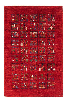 Gabbeh Tæppe - Loribaft Persisk - Royal - 124 x 82 cm - flerfarvet