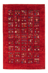 Gabbeh Tæppe - Loribaft Persisk - Royal - 124 x 82 cm - flerfarvet