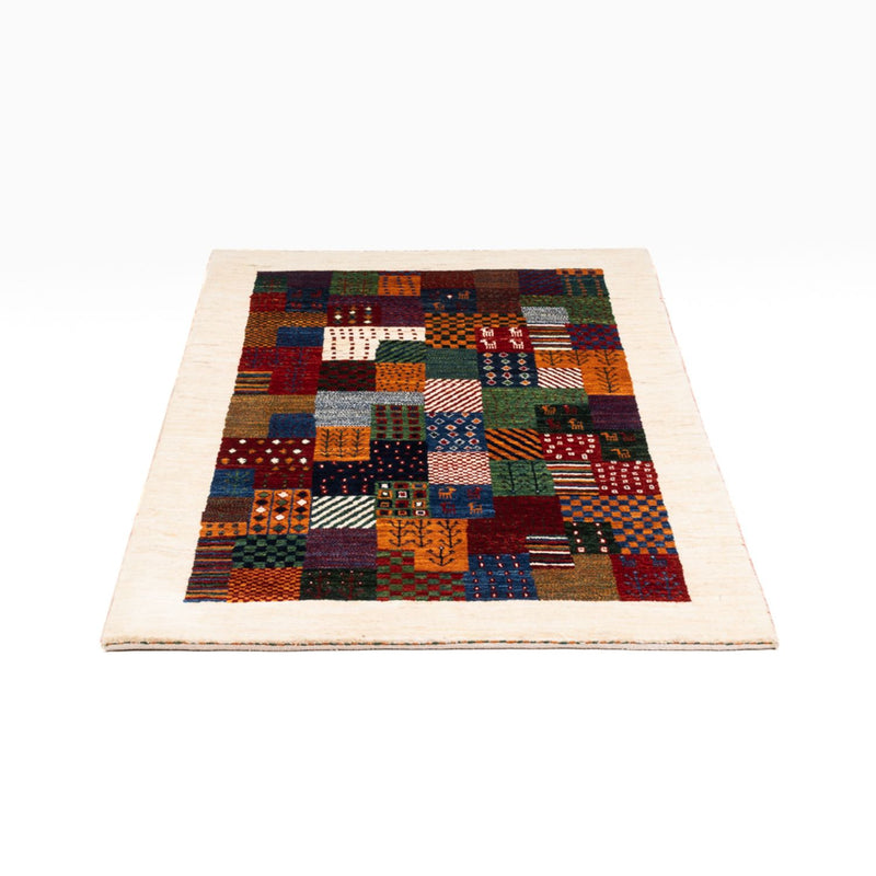 Gabbeh Tæppe - Loribaft Persisk - Royal - 124 x 85 cm - flerfarvet