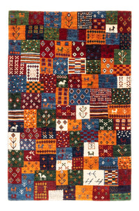 Gabbeh Tæppe - Loribaft Persisk - Royal - 128 x 87 cm - flerfarvet