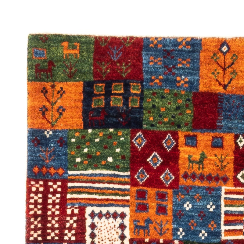 Gabbeh Tæppe - Loribaft Persisk - Royal - 128 x 87 cm - flerfarvet