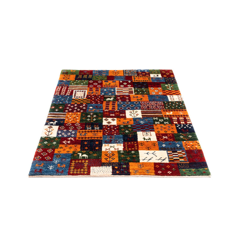 Gabbeh Tæppe - Loribaft Persisk - Royal - 128 x 87 cm - flerfarvet
