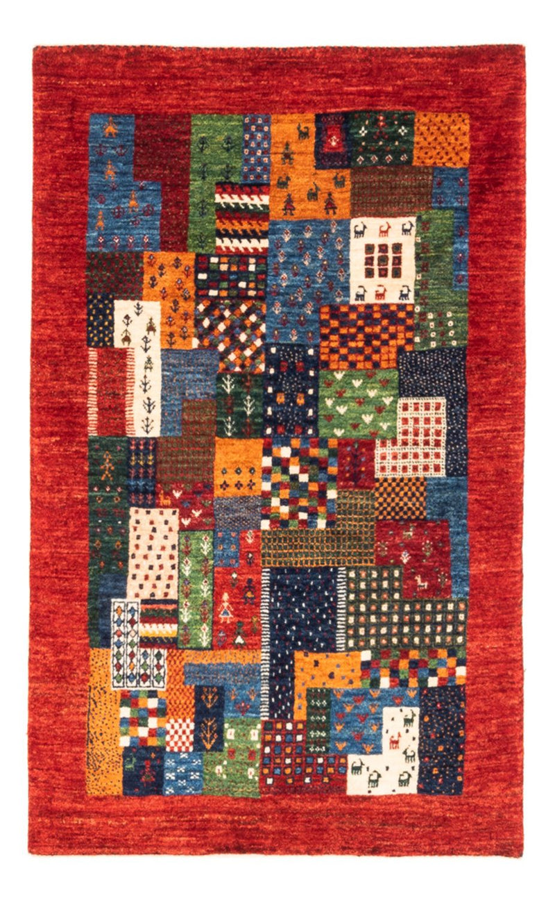 Gabbeh Tæppe - Loribaft Persisk - Royal - 129 x 81 cm - flerfarvet
