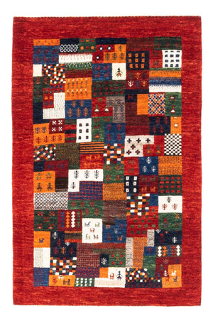 Gabbeh Tæppe - Loribaft Persisk - Royal - 128 x 85 cm - flerfarvet