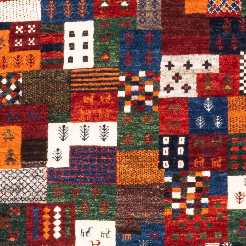 Gabbeh Tæppe - Loribaft Persisk - Royal - 128 x 85 cm - flerfarvet