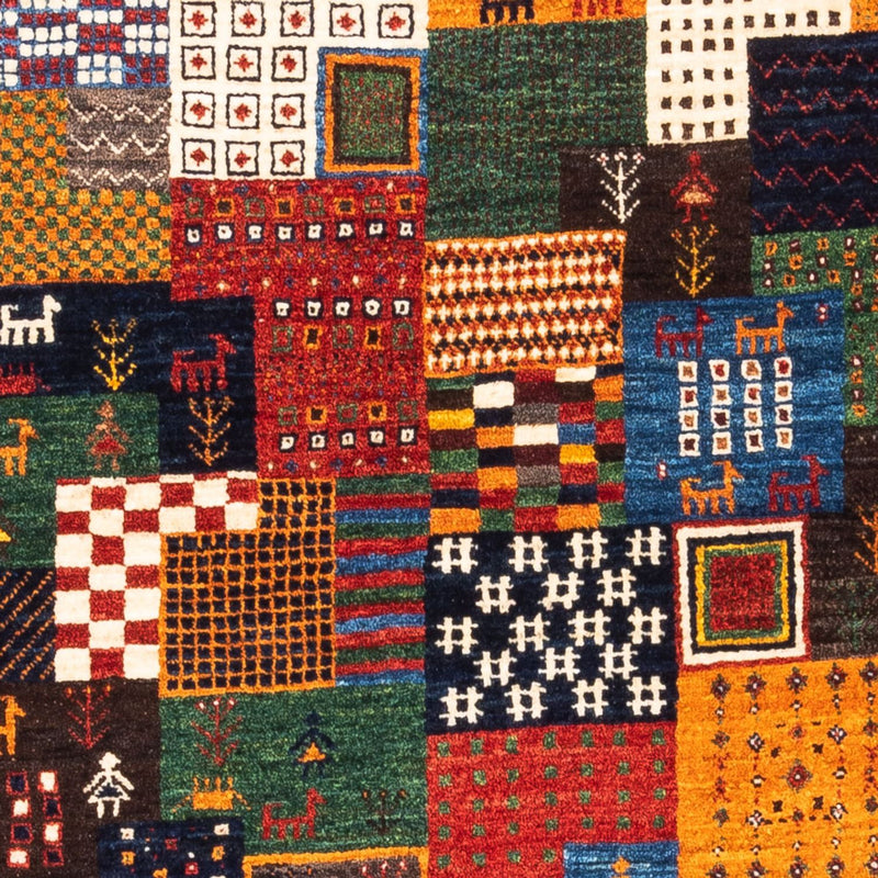 Gabbeh Tæppe - Loribaft Persisk - Royal - 146 x 97 cm - flerfarvet