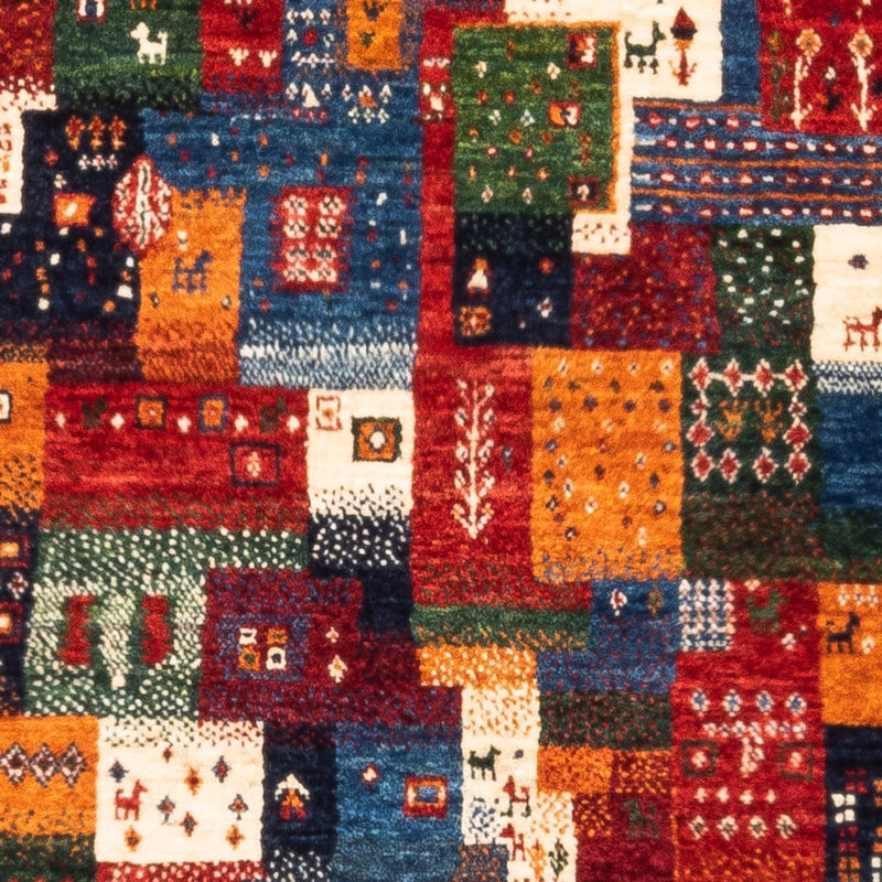 Gabbeh Tæppe - Loribaft Persisk - Royal - 127 x 84 cm - flerfarvet