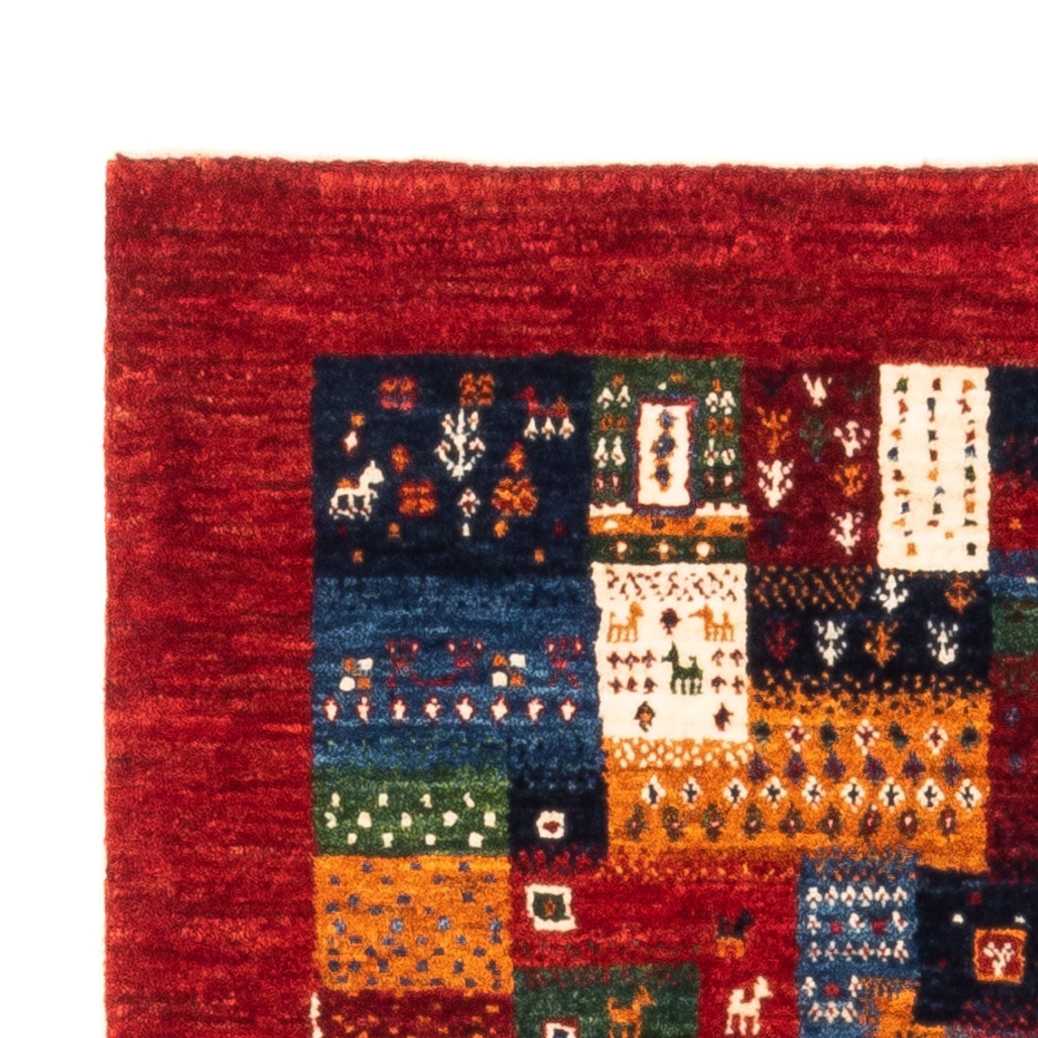 Gabbeh Tæppe - Loribaft Persisk - Royal - 127 x 84 cm - flerfarvet