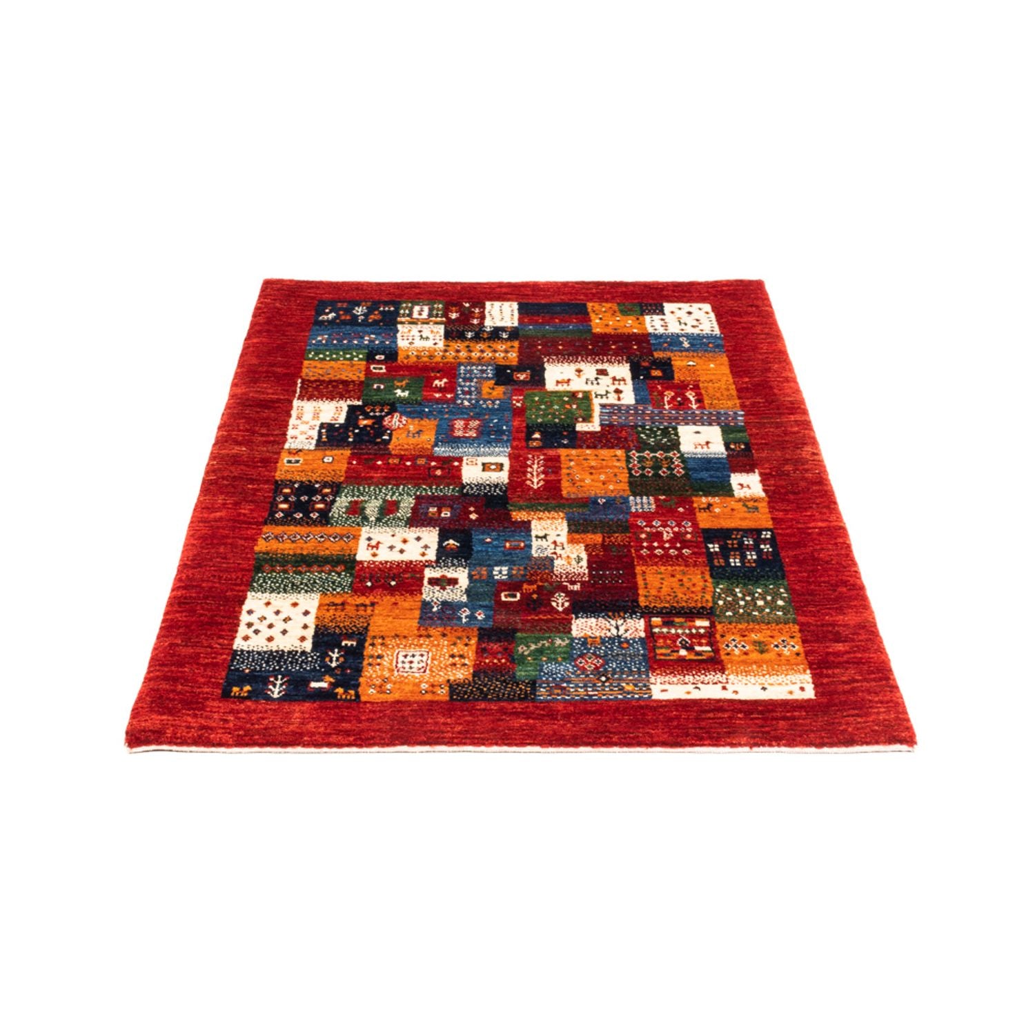 Gabbeh Tæppe - Loribaft Persisk - Royal - 127 x 84 cm - flerfarvet