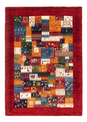 Gabbeh Tæppe - Loribaft Persisk - Royal - 123 x 89 cm - flerfarvet