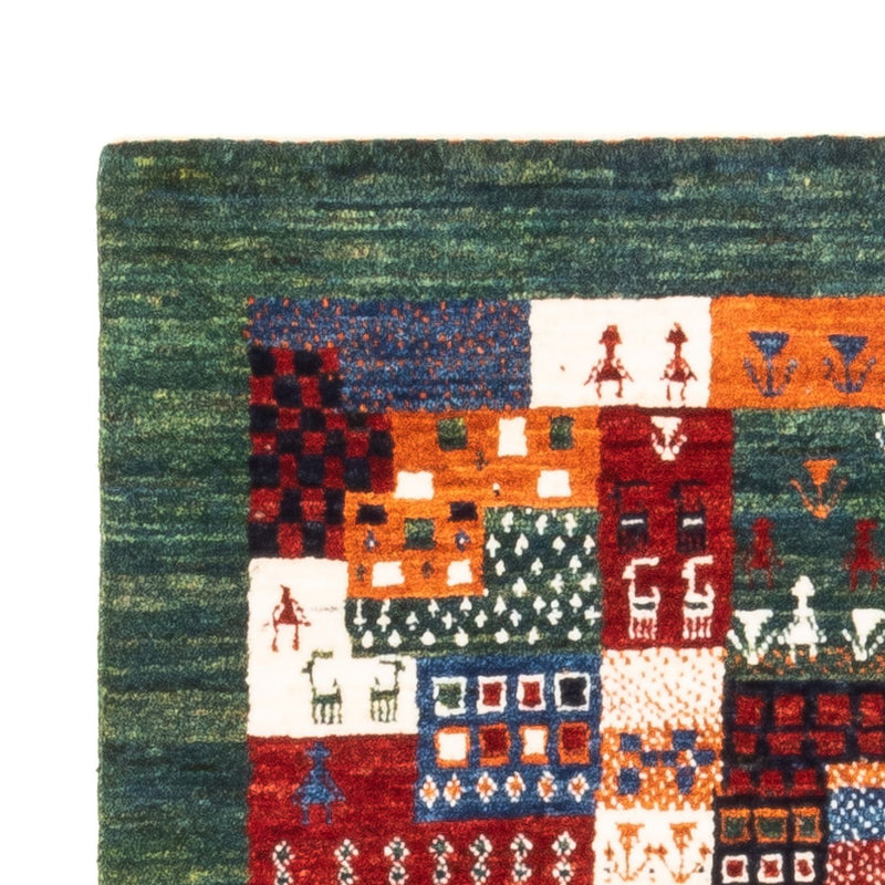 Gabbeh Tæppe - Loribaft Persisk - Royal - 125 x 83 cm - flerfarvet