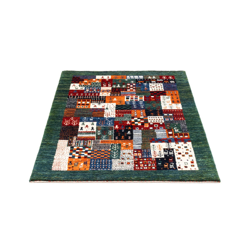 Gabbeh Tæppe - Loribaft Persisk - Royal - 125 x 83 cm - flerfarvet